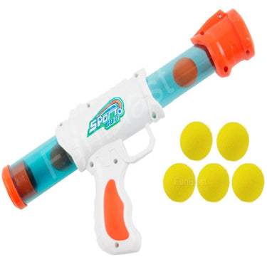 AirBlaster | Spannender Schießspaß - Interaktives Luftdruck-Schießspiel mit weichen EVA-Bällen für Kinder